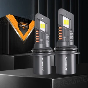 AUXBEAM 9004 HB1 LED Headlight High & Low Beam 6500K 25000LM Super Bright CANBUS - Picture 1 of 12