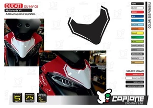 GRAFICHE PER CUPOLINO SOPRAFARO DUCATI MULTISTRADA V4 E V4S DU MV C8 - Imagen 1 de 1