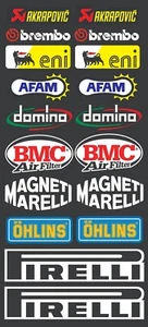 FE KIT SPONSOR MOTO GP SBK HONDA YAMAHA DUCATI SUZUKI BMW APRILIA Aufkleber Decal - Bild 1 von 1