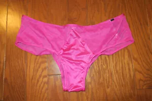XL ❤️ PINK Satin Lace ❤️ VICTORIA'S SECRET ❤️ CHEEKY HIPHUGGER PANTIES UNDERWEAR - Picture 1 of 5