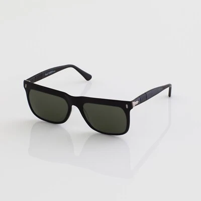 Gafas de sol Persol vintage Ratti 651 C. negras con ribete plateado con lente G15 Italia Foto 1 de 4