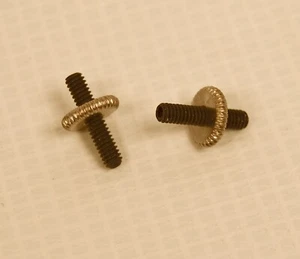 Mandolin Bridge Thumbwheels Loar Gibson Specifications 5-40 thread nickel plated - Picture 1 of 8