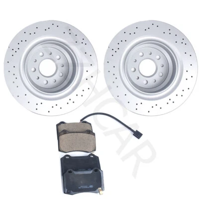 New For 2014-2016 Maserati Ghibli Quattroporte rear brake pads and rotors US Foto 1 de 4