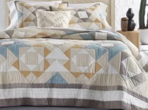 Hotel Collection Mesa Full Queen Quilt & Shams 3pc Set New - Picture 1 of 9