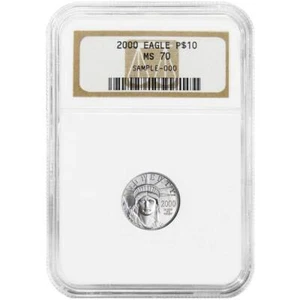 2000 $10 1/10-oz American Platinum Eagle NGC MS70 Brown Label - Picture 1 of 2