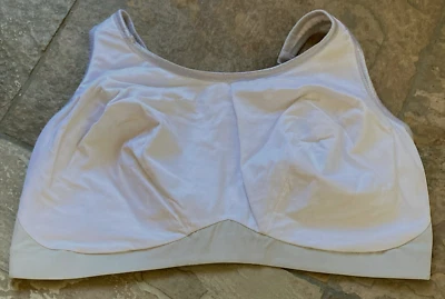 Sujetador deportivo 1021 GODDESS 46H blanco y gris sin costuras inalámbrico cuello alto #5056 no disco Foto 1 de 4