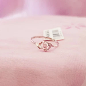 Genuine 100% Real Sterling Silver Rings Size 7 FREE POST. Clear stone. R151 - Picture 1 of 4