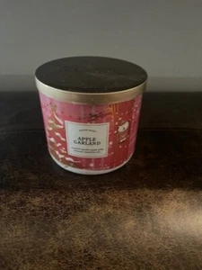 BATH & BODY WORKS WHITE BARN 3-WICK CANDLE APPLE GARLAND 14.5 oz NEW - Picture 1 of 2