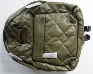 Marc Jacobs Backpack Quilted Moto Faux Leather Olive Beech New $275 - Picture 1 of 18