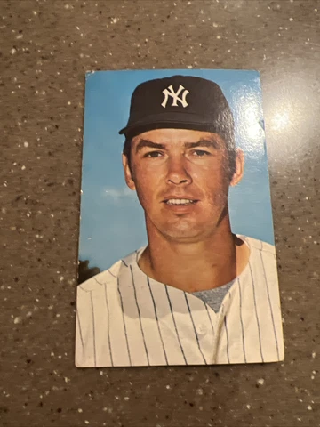 Vintage 1970's New York Yankees 1971 Team Postcard Player Card Cards Munson etc Cover