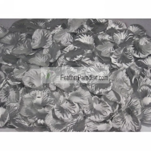 100 pétalos de rosa de seda artificial/pétalos de boda de plata (GA, EE. UU.) Foto 1 de 1