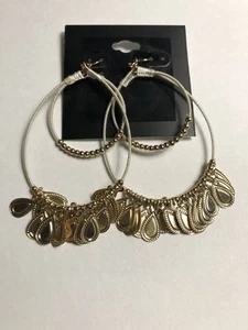 TREARSPINNER BOHEMIAN GOLDTONE FASHION EARRINGS NWT - Picture 1 of 3