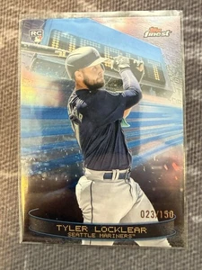 2025 Topps Finest - Debut Tyler Locklear #D-18 Sky Blue Refractor /150 (RC) - Bild 1 von 2