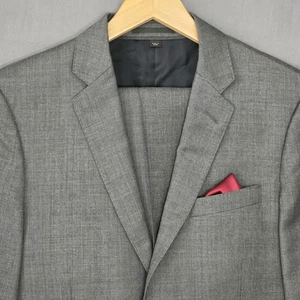 J.Crew Ludlow Anzug 2tlg Herren 38R/34x32 Grau Wolle Slim Fit Business Formell Freizeit - Bild 1 von 23