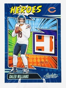 CALEB WILLIAMS 18/25 JERSEY PARTIDO - PARCHE HÉROES #AHM-CWS - 2025 Panini Absolute - Imagen 1 de 2