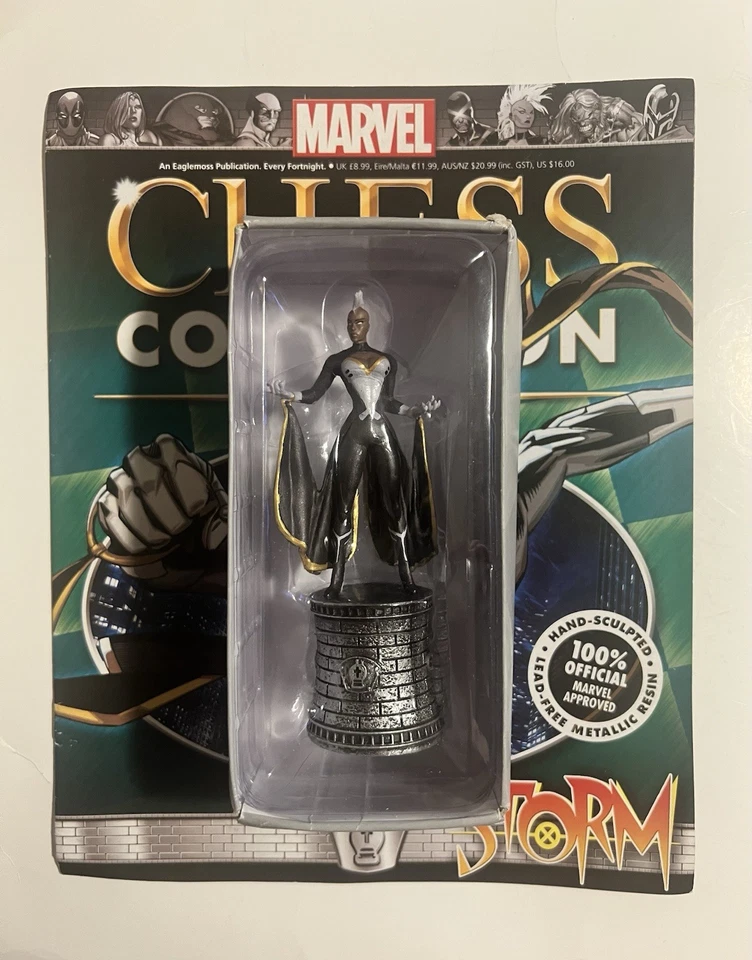 Pieza de colección de ajedrez Marvel Eaglemoss Figury Storm X-Men con cargador Foto 1 de 1