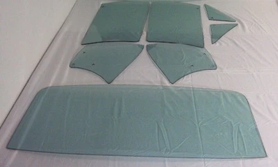 1966 1967 Chevy II Nova Glass 2 portas porta de ventilação capota rígida quarto de volta verde - Imagem 1 de 4