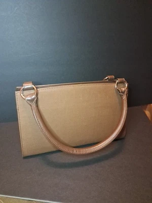 Miche Classic Base Bag Brown Handbag Satchel Retired Double Handles Purse  - Image 1 of 4