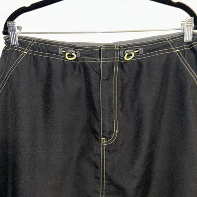 Y2K 2000 Vintage Gap Cargo Utility Negro con Falda de Costuras - Hasta la Rodilla - L Foto 1 de 4