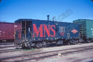 Original slide- MNS Minneapolis, Northfield & Southern Caboose 101 In 10/73 - Picture 1 of 1