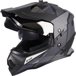 Orthrus DOT Cert. Dual Sport Adventure Motorcycle Helmet UV Protected Visor Sz L - Bild 1 von 5