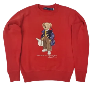 New Polo Ralph Lauren Women's Teddy Bear Cotton Blend Fleece Sweatshirt SIZE XXS - Picture 1 of 1