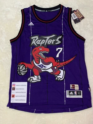 С ЯРЛЫКАМИ Adidas Toronto Raptors Кайл Лоури ретро твердого дерева классика Джерси большой! - Изображение 1 из 4