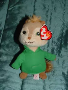 ALVIN AND THE CHIPMUNK SMALL THEODORE 6" SCOIATTOLO PELUCHE BEANIE GIOCATTOLO MORBIDO 2012 ETICHETTA - Foto 1 di 6