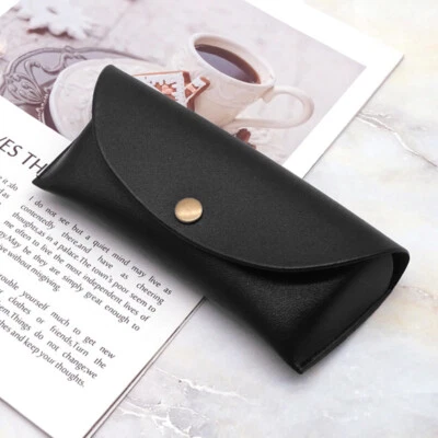 Estuche portátil para gafas Estuche de cuero para gafas de sol Bolsa Soporte para gafas Foto 1 de 4