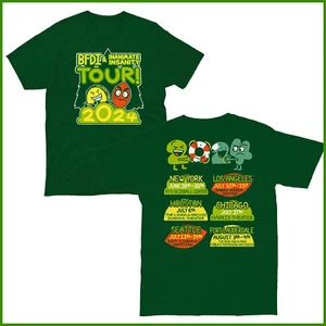 BFDI x Inanimate Insanity 2024 Tour T-Shirt - Picture 1 of 3