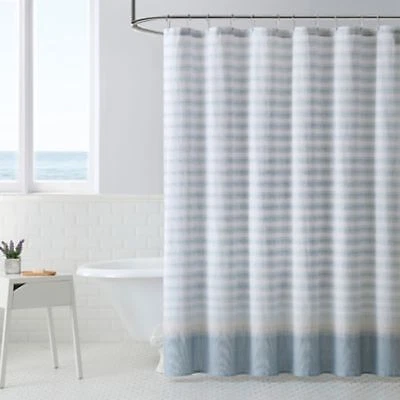 Tommy Bahama Tidal Stripe Dobby Shower Curtain - Image 1 of 2