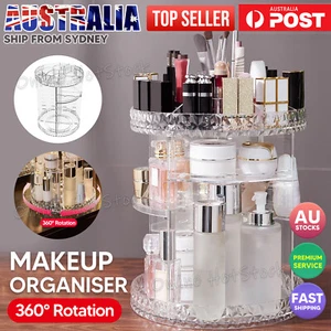 360° Rotating Makeup Organiser Storage Cosmetics Holder Display Stand AU Seller - Picture 1 of 10
