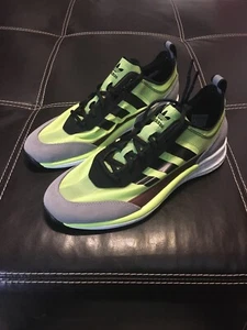 Adidas SL 7200 Schuhe Core schwarz solargelb taubengrau Herren Größe 9 - Bild 1 von 12