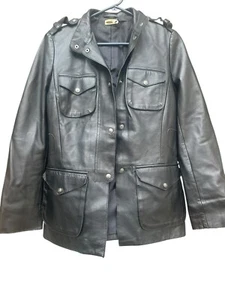 Max Studio Special Edition Leather Women Coat Black Jacket Size:XSMade in India - Picture 1 of 9