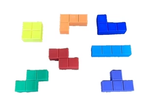 Tetris Fridge Magnet Set - Strong Neodymium Magnets - Brand New - Custom Model - Picture 1 of 7
