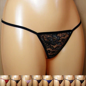 Tanga micro cuerda de encaje - talla 42 44 46 - (#1) - Imagen 1 de 10