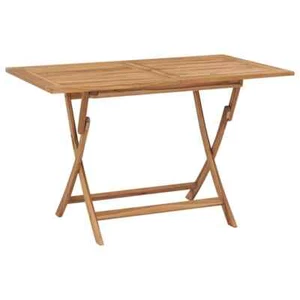 Wooden Garden Dining Table With Parasol Hole Foldable Outdoor Patio Furniture - Picture 1 of 7