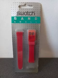 Pulsera De Reloj Nueva SWATCH "Banda Pequeña" Plástico Rojo - Imagen 1 de 4
