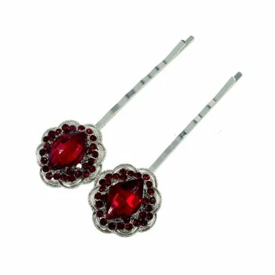 USA MOGHANT Glam Bobby Pin Hair Clip Hairpin Rhinestone Crystal Elegant RH-3 - Image 1 of 2