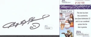 SUGAR RAY LEONARD Signed Autograph 3X5 Index Card JSA COA Boxing - Picture 1 of 1