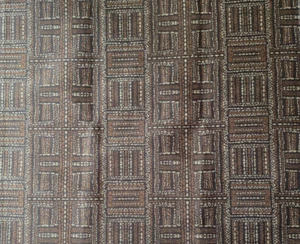 Kravet Brown Geometric 33875 6 Designer Fabric Remnant 24x24" - Picture 1 of 3
