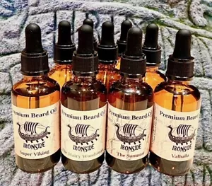 Ironside Beard Oil 100% Natural Organic Vegan Friendly 25 ML - 12 Scents - Picture 1 of 16