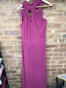 Wallis lila langes bodenlanges Abendkleid Größe 12 - neu mit Etikett - Bild 1 von 10