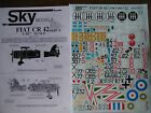1/48 Sky Models FIAT CR.42 Pt.2: Italy, Sweden,... * Decals for 40 aircraft! OOP