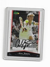 Autographed Alina Jidkova 2008 Ace Authentic Chart Climber Auto Card #61