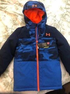 2019 Under Armour Boys Fleece STORM Warm Hooded Winter Jacket Coat XS 7 NWT! - Picture 1 of 9