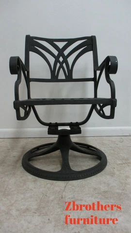 Cast Classics Monte Cristo Cast Aluminum Dining Arm Chair Swivel Rocker F Cover