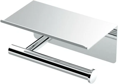 Soporte de papel higiénico Gatco 1420 Latitude II con estante móvil, cromado (6-2A) Foto 1 de 3