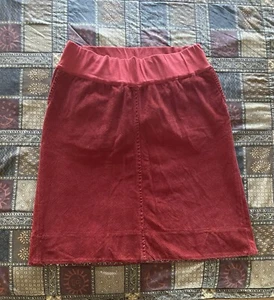 Gap Maternity Skirt Size 10 Red Corduroy - Picture 1 of 13