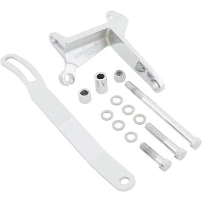 Upper Alternator Bracket, Chrome, Fits Small Block Chevy - Image 1 of 4